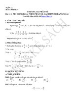 Tuần 23- Bài 1, 2. MỞ RỘNG KHÁI NIỆM PHÂN SỐ. HAI PHÂN ...
