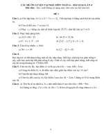 Tài liệu ôn tập, các đề kiểm tra môn toán 6