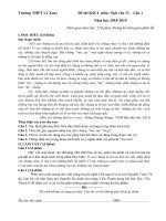 Đề thi KSCL môn Ngữ văn- Lớp 11 - Lần 1 năm học 2018-2019