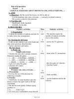 Bài soạn môn học Tiếng Anh lớp 11 - Period: 16 - Lesson 16: Exercises about pronouns (one, ones, everyone, …)