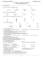 TRẮC NGHIỆM HK1 - CN 12