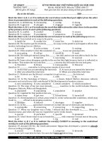 Đề thi Trung học Phổ thông Quốc gia môn Tiếng Anh năm 2021 - Mã đề 57 - Đỗ Bình