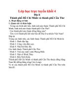 Thành phố Hồ Chí Minh và thành phố Cần Thơ- Địa lí tuần 24 - lớp 4