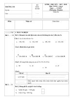 Đề toán HK 1 (Đề 1)