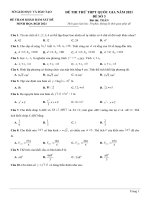 ĐÊ 3   đề THI THỬ TOÁN 12 CHUẨN đề MH 2021 (NEW) 