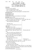 Giáo án Tự nhiên – xã hội 1 (cả năm)