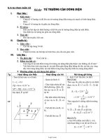 Giáo án Tự chọn môn Vật lý 11 - Từ trường của dòng điện
