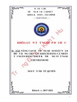 Luận văn kinh tế Hoàn thiện hệ thống KSNB hoạt động cho vay KHCN tại Ngân hàng TMCP Kỹ Thương Việt Nam- Chi nhánh Huế
