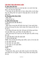 Ngữ văn 10 - Lập dàn ý bài văn nghị luận