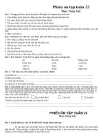 Bài tập cuối tuần 22 - lớp 4