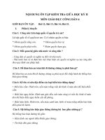 ôn tập kiểm tra đánh giá giữa kì 2 khối 6 năm học 2020 2021 thcs chu văn an