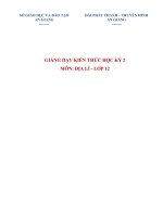ĐỊA LÍ 12 - CHỦ ĐỀ: ĐỊA LÍ CÁC VÙNG KINH TẾ (Tiết 1)