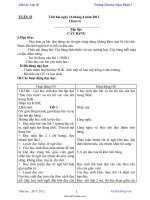 Giáo án tổng hợp môn học lớp 1 - Tuần dạy 33 - Trường Tiểu học Ngọc Thiện 1