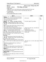 Giáo án Tự nhiên và xã hội lớp 1 - Tiết 30: Trời nắng, trời mưa - Nguyễn Thị Cẩm - Trường tiểu học TT Chí Thạnh số 1