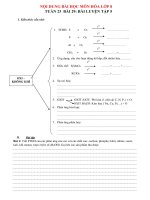 Nội dung ôn tập trực tuyến cho học sinh Khối 8