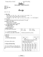 Giáo án lớp 1 - Tuần 7 - Nguyễn Thu Hằng - Trường tiểu học Cái Keo