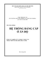 Hệ thống đẳng cấp ở ấn độ    công trình dự thi giải thưởng sinh viên nghiên cứu khoa học   euréka lần thứ 10 năm 2008  