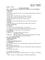 GIÁO ÁN SINH HỌC 6 TUẦN 1. 2