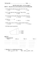 Bài tập - Lớp 3 - Tuần 23