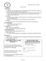 Giáo án dạy Đại số 10 tiết 39: Luyện tập