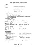 Bài soạn các môn học lớp 1 - Tuần 12