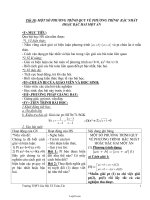 Bài dạy Đại số 10 NC tiết 30, 31: Một số phương trình quy về phương trình bậc nhất hoặc bậc hai một ẩn