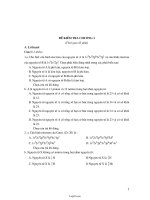 Tổng hợp đề kiểm tra cả năm