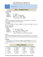 ĐỀ CƯƠNG ÔN TẬP ANH 8 LẦN 4