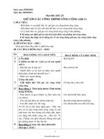 Giáo án dạy thêm lớp 1 năm 2011