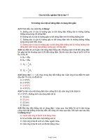 Câu hỏi trắc nghiệm Vật lý lớp 11 - Từ trường của một số dòng điện có dạng đơn giản