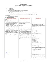 Giáo án môn Vật lý 11 - Tiết 9, 10: Điện thế. hiệu điện thế