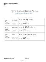 Giáo án dạy học các môn lớp 1 (buổi chiều) - Tuần 6 năm 2013