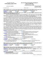 đề ôn tập tại nhà môn tiếng anh lớp 12 trong thời gian