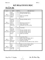 Giáo án tổng hợp môn lớp 4 - Tuần 18 - Trường Tiểu học “C” Long Giang