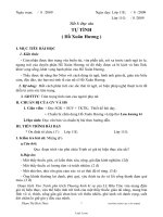 Giáo án môn Ngữ văn 11 - Tự tình