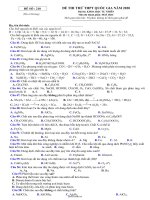 Đề thi thử THPT quốc gia năm 2020 môn Hóa học - Đề số 210