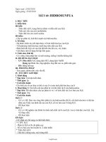 Giáo án Hóa học 10 - Tiết 69: Hidrosunfua