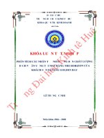Luận văn kinh tế PHÂN TÍCH CÁC NHÂN TỐ ẢNH HƯỞNG ĐẾN CHẤT LƯỢNG DỊCH VỤ ĂN UỐNG TẠI NHÀ HÀNG THE HORIZON CỦA KHÁCH SẠN DANANG GOLEDN BAY