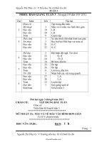 Giáo án các môn học lớp 1 - Tuần lễ 3 - Nguyễn Thị Thùy