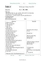 Kế hoạch bài dạy khối 1 - Tuần 11 - Trường tiểu học Sơn Hải