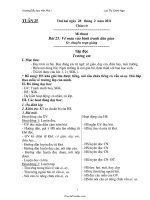 Thiết kế bài dạy các môn lớp 1 - Tuần 25