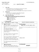 Giáo án Số học 6 - Tuần 1 - Tiết 3, Bài 3: Ghi số tự nhiên - Trần Thị Kim Vui