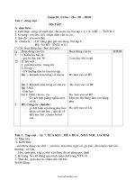 Giáo án các môn học lớp 1 - Tuần lễ 10 năm 2010