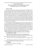 Chuyên đề “Một số biện pháp nâng cao hiệu quả dạy học phân môn Luyện từ và câu ở lớp 5”.