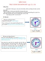 BÀI 14 - THỰC HÀNH XEM ĐỒNG HỒ (TOÁN)