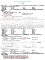 4 Đề tham khảo luyện thi Tốt nghiệp THPT môn Tiếng Anh - Năm học 2020-2021