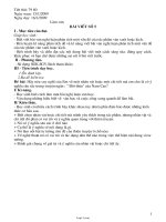 Giáo án Ngữ văn 11 tiết 79, 80: Làm văn Bài viết số 5