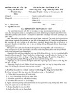 BÀI KIỂM TRA CUỐI HỌC KÌ II Môn Toán - Tiếng Việt