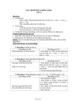 Giáo án môn Đại số 11 - Tiết học 3: Các hàm số lượng giác