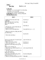 Kế hoạch giảng dạy môn học lớp 1 - Tuần 7 năm 2009